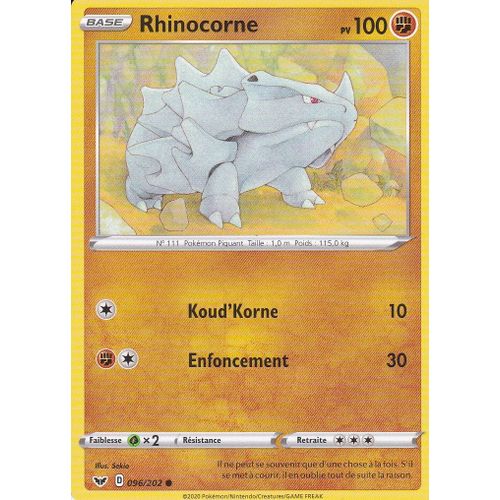Rhinocorne - 096/202 - Reverse