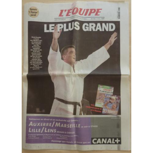 Journal L'équipe N° 16 914 Samedi 23 Septembre 2000 - David Douillet Champion Olympique À Sydney