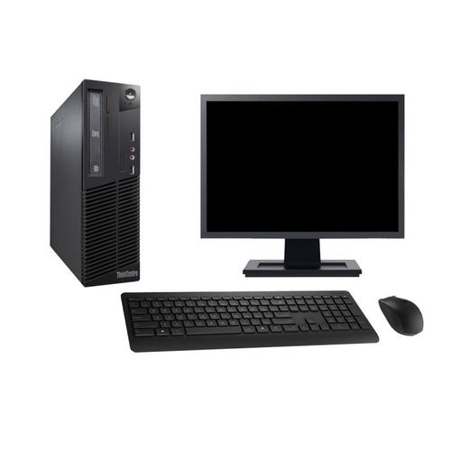 PC Lenovo M73 SFF Ecran 19" Intel i7-4790 RAM 4Go SSD 120Go Windows 10 Wifi