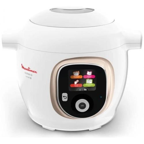 Robot cuiseur Moulinex Cookeo+ Connect CE86DA10 200 recettes 1600W blanc