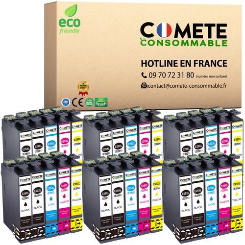 COMETE, Marque française - 29XL - 30 Cartouches d'encre Compatibles avec Epson 29 XL Fraise - pour Epson 29 Expression Home XP 452 XP 235 XP 243 XP 245 XP 247 (12 Noirs 6 Cyan 6 Magenta 6 Jaunes) image_search