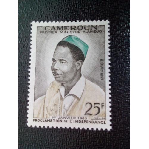 Timbre Cameroun Yt 311 Premier Ministre Ahmadou Ahidjo (1924-1989) 1960 ( 05204 )