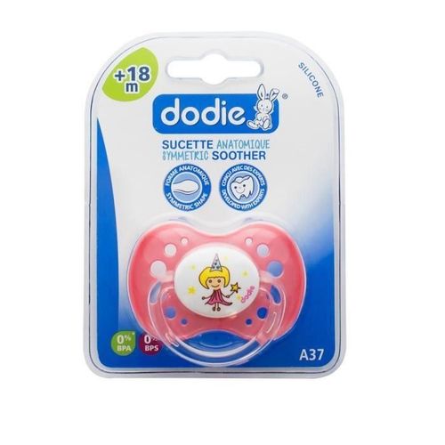 Dodie Sucette Anatomique Silicone Fille 18 M+ Coloris Aleatoire
