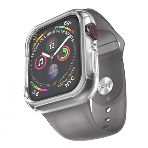 Bracelet Silicone + Coque Apple Watch 42-44 Mm Hoco Wb09 Gris