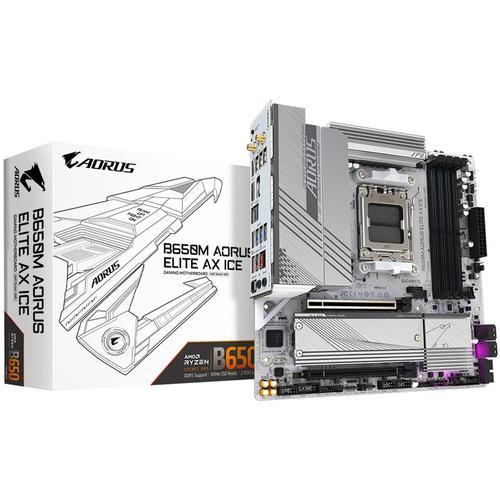 Gigabyte B650M Aorus Elite AX ICE - Carte mère micro ATX AMD B650