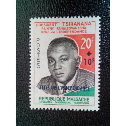 Timbre Madagascar Yt 356 Le Président Tsiranana, Père De L'indépendance 1960 ( 05204 )