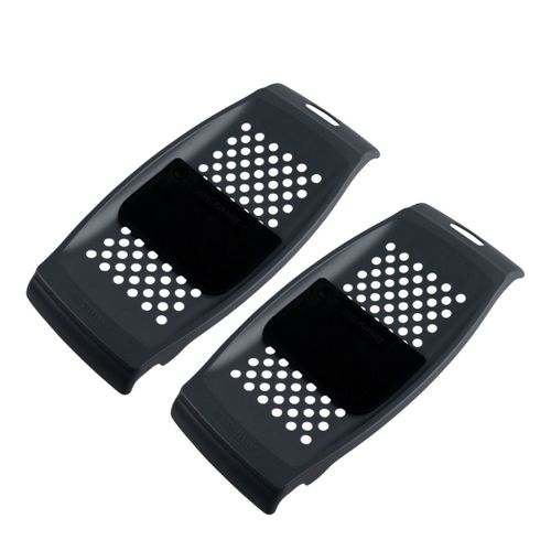 Fackelmann 9927350 Lot De 2 Plaques À Spätzle, Râpe À Spaetzles Maison, Râpe Pour Spätzles Avec Raclette, Plastique, Noir, 31,5 X 15 X 2,5 Cm