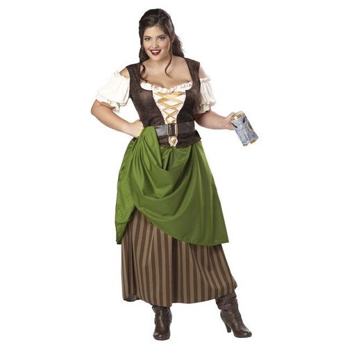 Déguisement Tavernière Médiévale À Corsage Femme - Taille: Xxl (46/48)