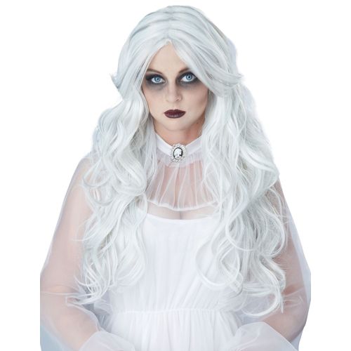 Perruque Longue Dame Blanche Femme