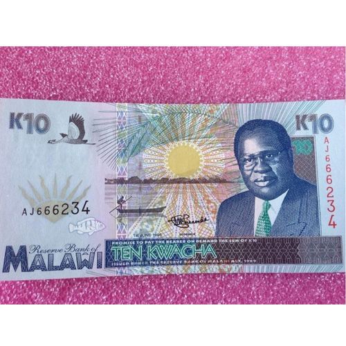 Billet Malavie 10 Kwacha - 1995