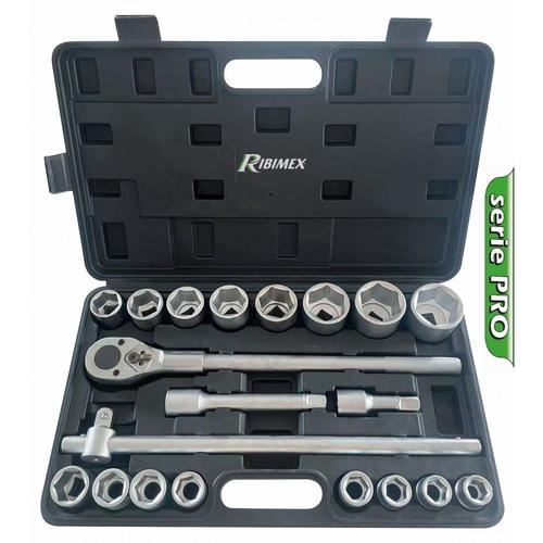 Coffret poids lourd 21 pièces à douilles 6 pans - RIBIMEX - PRKOUT21PL