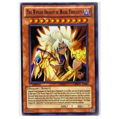Carte Yu-Gi-Oh : The winged Dragon of Malik Thoughts - DUEL-EN001