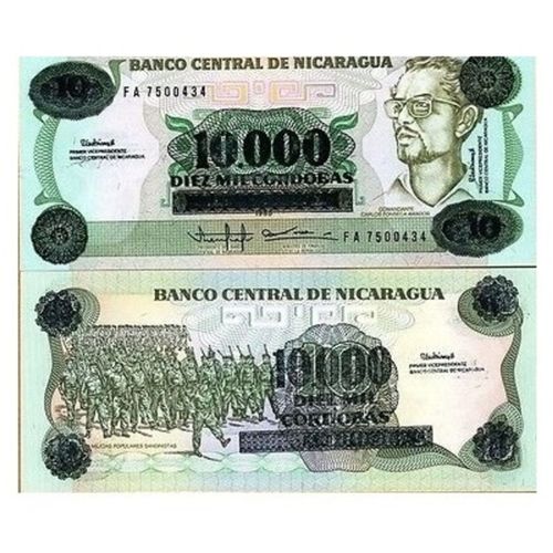Billet Nicaragua 10 000 Cordobas