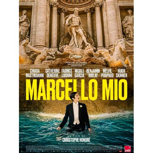 Marcello Mio - Affiche Originale De Cinéma - Format 40x60 Cm - Un Film De Christophe Honoré Avec Chiara Mastroianni, Catherine Deneuve, Fabrice Luchini, Nicole Garcia, Benjamin Biolay - Année 2024