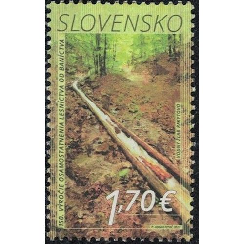 Slovaquie 2021 Oblitéré Used Indépendance Foresterie Par Rapport Exploitation Minière Abreuvoir Rakytovo Y&t Sk 830 Su