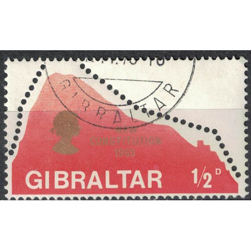 Gibraltar 1969 Oblitéré Used New Constitution Nouvelle Constitution Su
