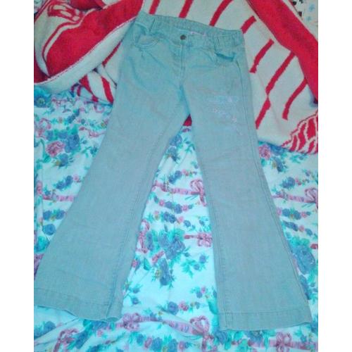 Jean Nky Fille Gris Taille 10 Ans Etoile Taille Reglable ..