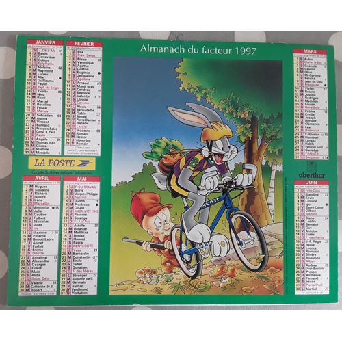 Almanach Du Facteur Année 1997 - Looney Tunes