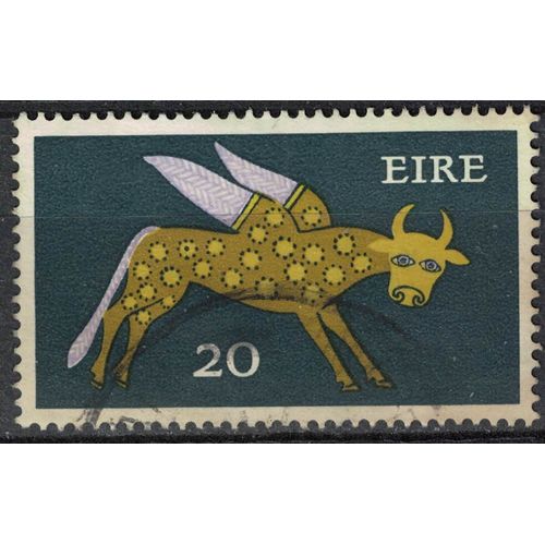 Irlande 1974 Oblitéré Used Art 8ème Siècle Winged Ox BUf Ailé Su