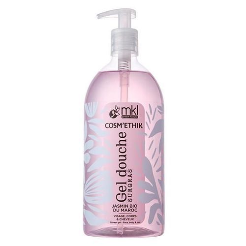 Gel Douche Jasmin Bio Du Maroc - Mkl Green Nature - 1l - Sans Parabène - Flacon 