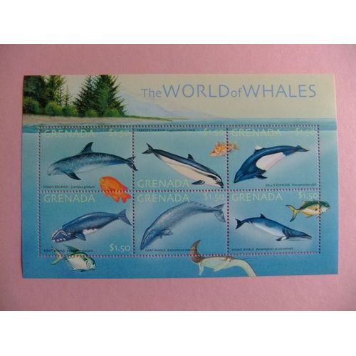 Grenade Grenada 2001 Fish & Marine Life The World Of Whales Yvert 3966 / 71 ** Mnh