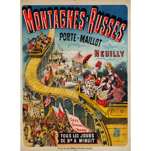 Affiche Montagnes Russes Porte Maillot Neuilly