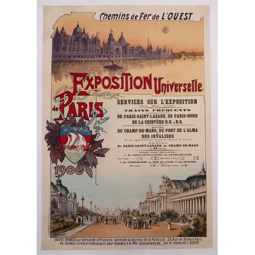 Affiche Exposition Universelle Paris 1900