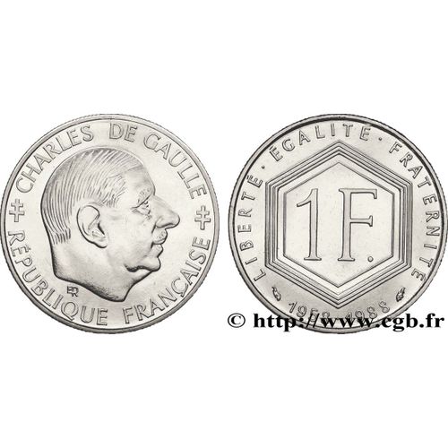 Pièce Commémorative De 1 Franc Charles De Gaulle