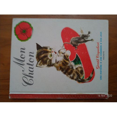 Livre Gentil Coquelicot - Mon Chaton