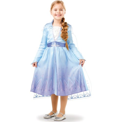 Déguisement Classique Elsa La Reine Des Neiges 2 Fille - Taille: 9 À 10 Ans (129 À 140 Cm)