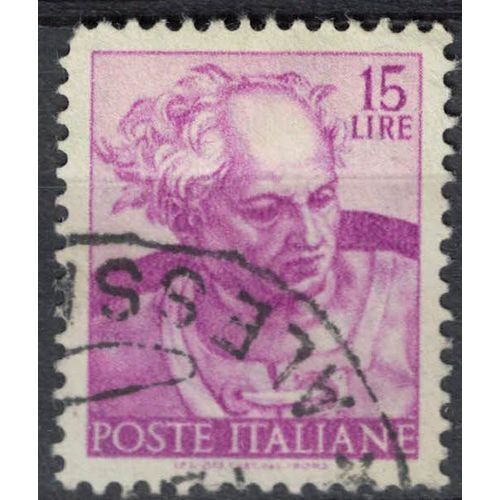 Italie 1961 Oblitéré Used Tête Du Prophète Joël Par Michelangelo Su