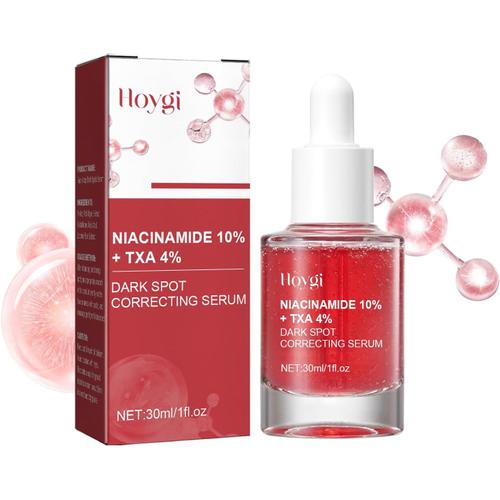 Dark Spot Correcting Glow Serum, Niacinamide Serum Visage, Niacinamide 10% + Txa 4%, Serum Anti Tache Visage-Estompe Les Taches Brunes Pour Une Peau Terne-2 X 30 Ml