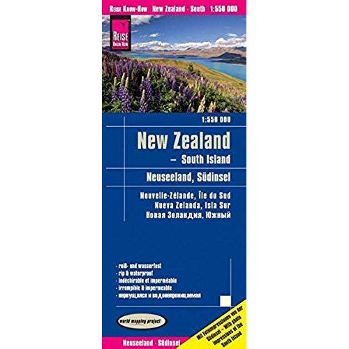 Reise Know-How Landkarte Neuseeland, Südinsel (1:550.000)