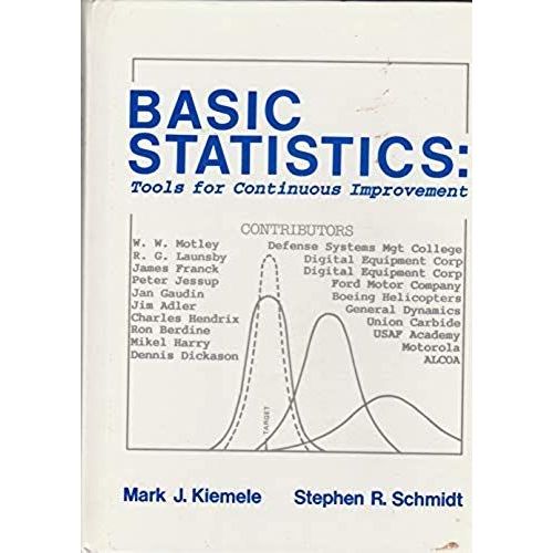 Basic Statistics : Tools For Continuous Improvement