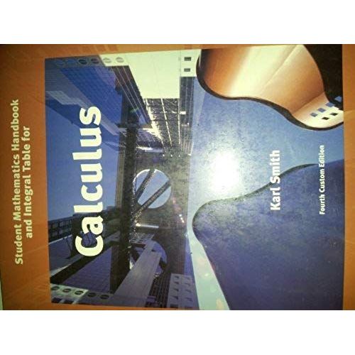 Student Mathematics Handbook And Integral Table For Calculus