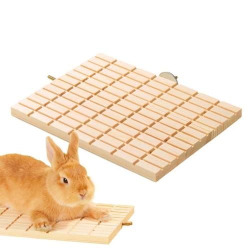 Planche À Gratter En Bois Pour Lapin, Tapis À Gratter Pour Lapin, Plate-Forme De Pieds, Petits Animaux, Jouets De Jeu Pour Cochons D'inde, Chinchilla, Hamsters