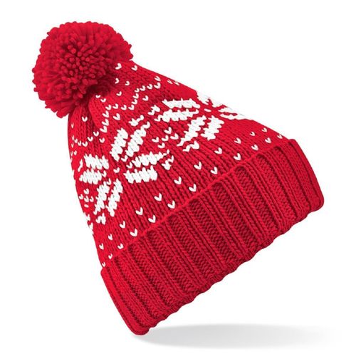 L'ind?Modable - Bonnet Motif Jacquard - B456 - Rouge