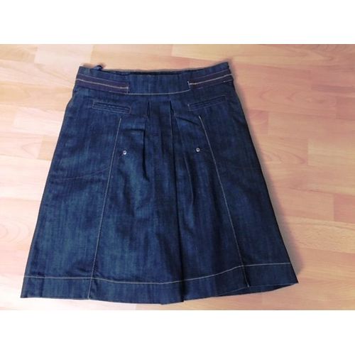 Jupe Jeans Plissée Manoukian - 38