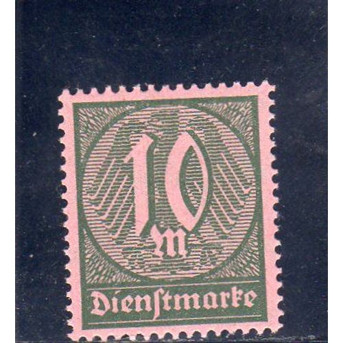 Timbre De Service D¿Allemagne