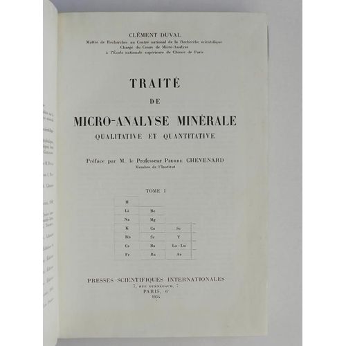 Traité De Micro-Analyse Minérale