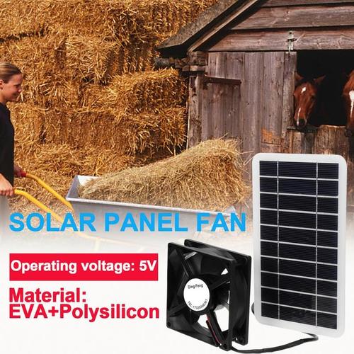 Panneau solaire 62Fan, Mini ventilateur, 30W, ventilateur d'accès, équipement de ventilation extérieur pour serre, Hurhome, etc.