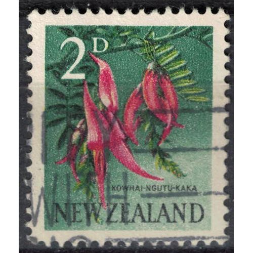 Nouvelle Zélande 1960 Oblitéré Used Fleurs Clianthus Puniceus Su