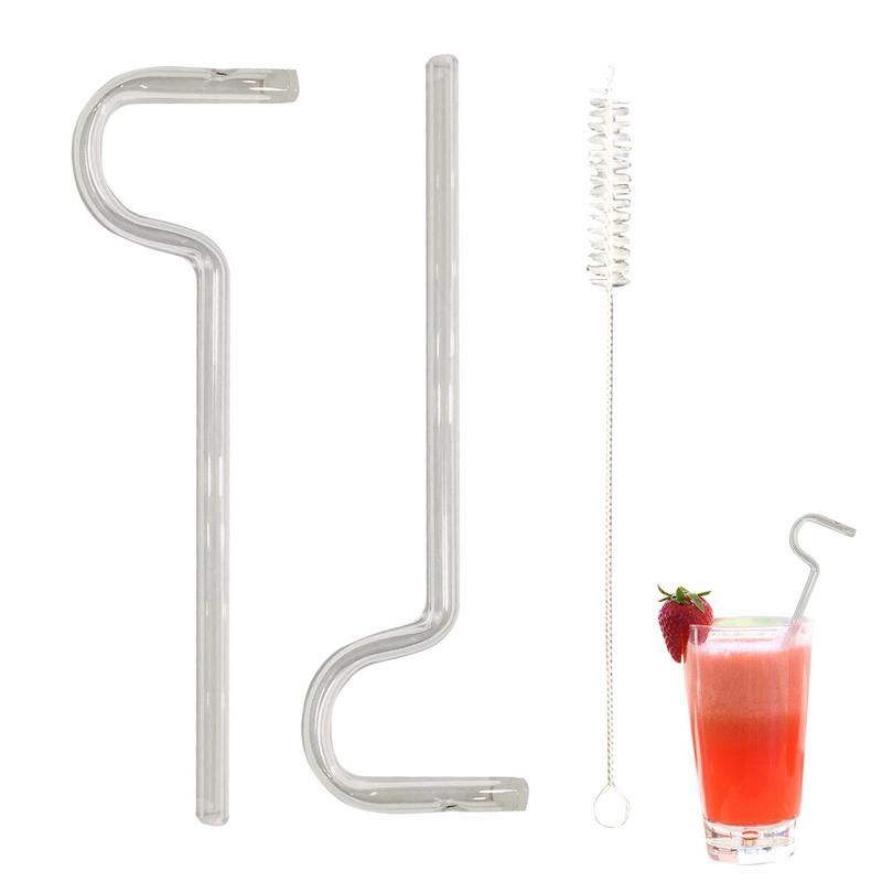 Pailles En Verre Rutilisables Pour Boire, Style Flte, lim...