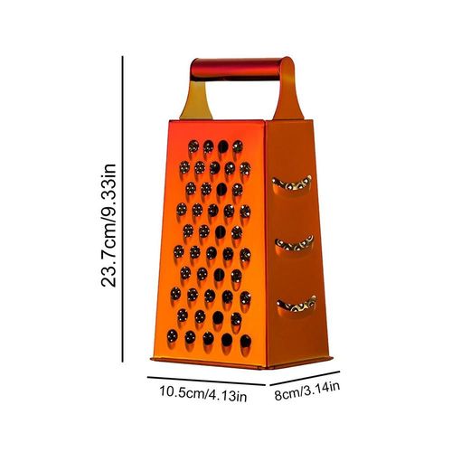 Râpe À Quatre Côtés En Acier Inoxydable, Coupe-Pelage Multifonctionnel, Râpe À Fruits, Accessoires De Cuisine, Vidéo 1995