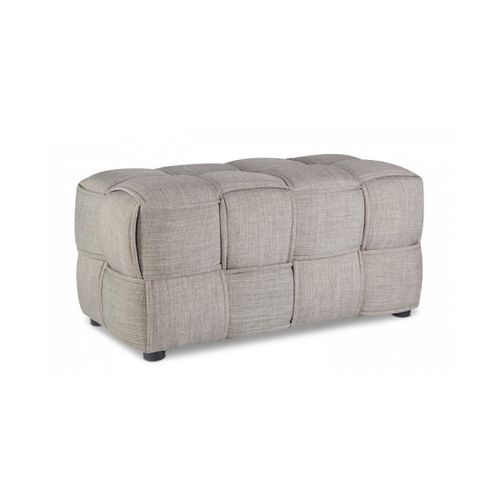 Tabouret Banc Rembourre Gris 2 Places