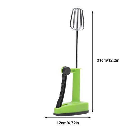 Batteur À ?Ufs Semi-Automatique En Acier Inoxydable, Pression Manuelle, Accessoires De Cuisine, Outils, Fouet À Crème Auto-Tournant, Centre Commercial Manuel