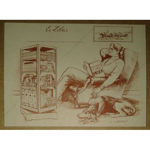 Autocollant Time Life Ex Libris 1980 8x11 Cm Lernould