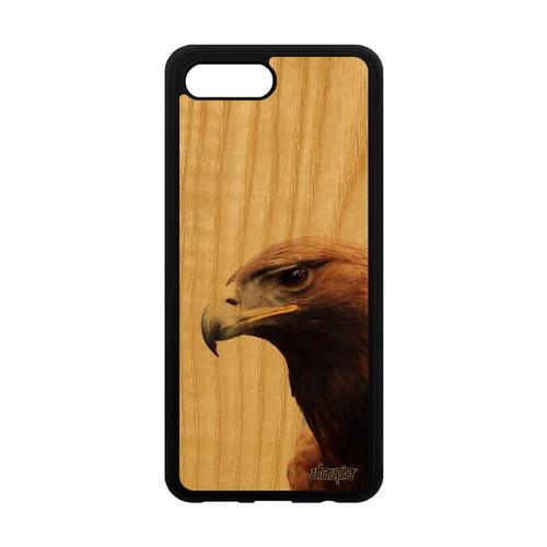 Coque En Bois Honor 10 Silicone Aigle Nature Rapace Animaux Tpu De Protection Royal Marron Antichoc Smartphone Design Jolie Oiseau