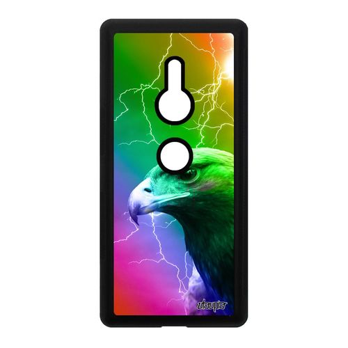 Coque Silicone Aigle Sony Xperia Xz2 De Protection Smartphone Antichoc Oiseau Eclair Design Animal Vert Royal Original Multicolore