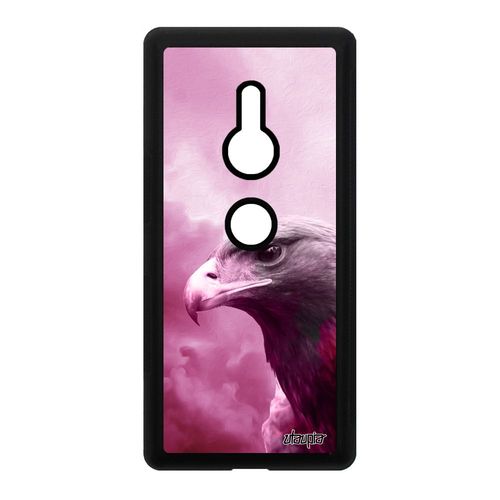 Coque Pour Sony Xperia Xz2 Silicone Aigle Royal Etui Animal Smartphone Nuage Animaux Ciel Rapace Caoutchouc Case Rose Made In France